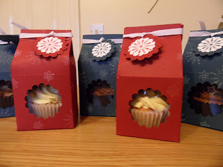 snowflake soiree cupcake boxes