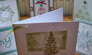 Christmas stamp-a-stack class sneak peek