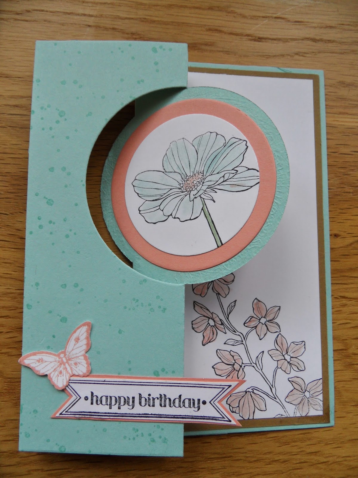 Peaceful petals circle thinlits card