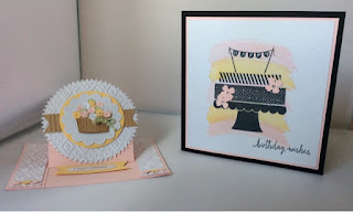 Sprinkles of life easel card and another build a birthday one