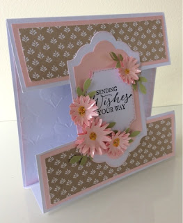 blossom bunch punch fancy fold card