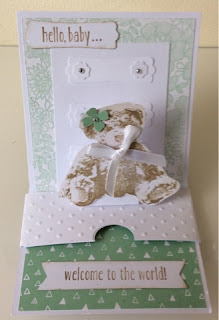 Baby bear pop up sliding easel card and Thoughtful Branches Jar of Love