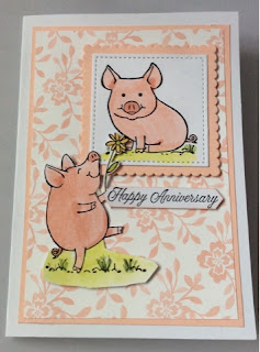 This little piggy Anniversary card