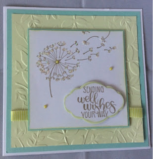 Dandelion Wishes and layered leaves embossing folder