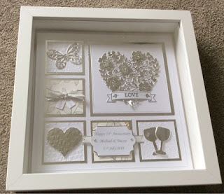 25th Wedding Anniversary Sampler Frame