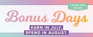 Bonus Days are back!! and a joining offer