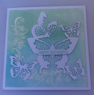 Butterfly glossy card