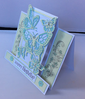 Butterfly beauty centre stepper card