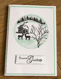 Snow front  christmas cards