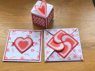 Heart Close Envelope, matching card and Box