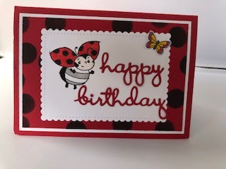 ladybugs pop up card