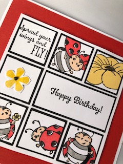 Ladybugs sampler card