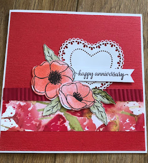 Poppy Moments anniversary card & well dressed mens card