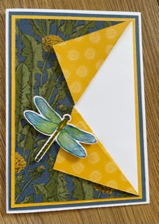 dragonfly peekaboo card