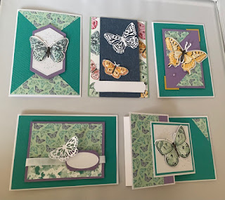 6 x 6 one sheet wonder cards Part 2 using Butterfly Bijou DSP