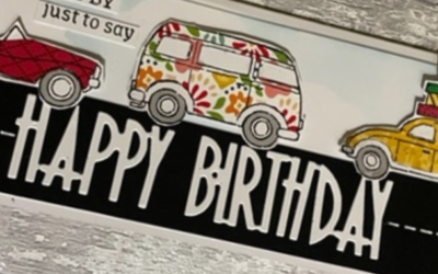 Paper Piecing Technique using Stampin’ Up! Free sale-a-bration Driving By