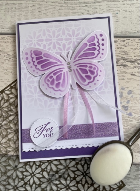 Create backgrounds using Butterflies and flowers layering decorative masks/stencils